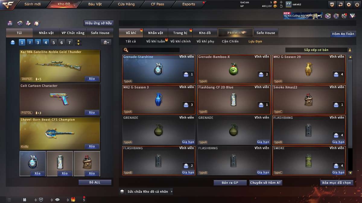 shop acc cf uy tin gia re